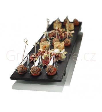 Velký servírovací tác černý pro gastro a restaurace