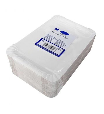 Tácek papírový bílý - 100ks gastro balení