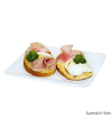 Tácek papírový bílý č.3 16x10cm (100ks) HIT office