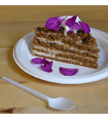 Ekologické jednorázové talíře dezertní 17 - 18cm bio eco