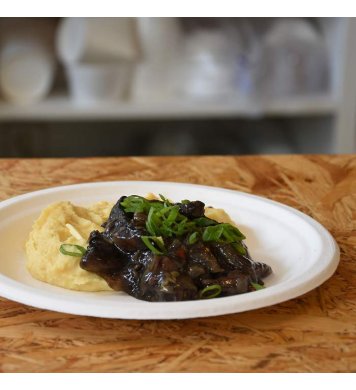 Ekologické jendorázové talíře 22 - 23cm na hlavní jídlo třtinové