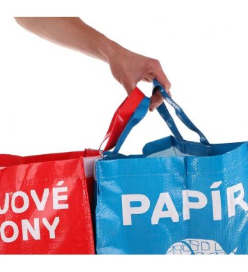 ašky na tříděný odpad - kov, plasty, papír, sklo Sixtol