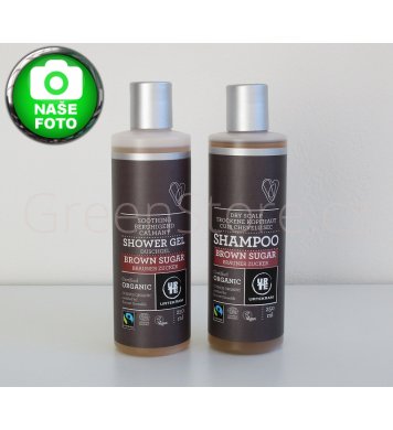 Přírodní sprchový gel a šampon, kompletní série Brown Sugar Urtekram