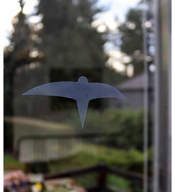 ochrana ptáků UV Samolepky na sklo proti ptákům 12ks - siluety