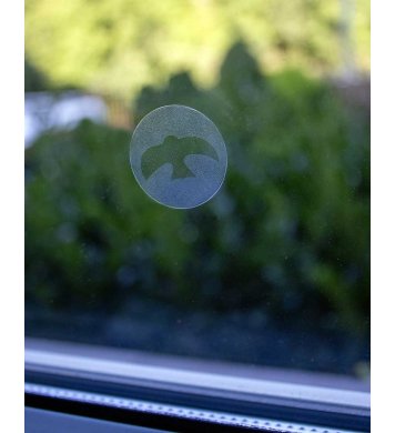 UV Samolepky proti nárazům ptáků 54ks - pták v kolečku