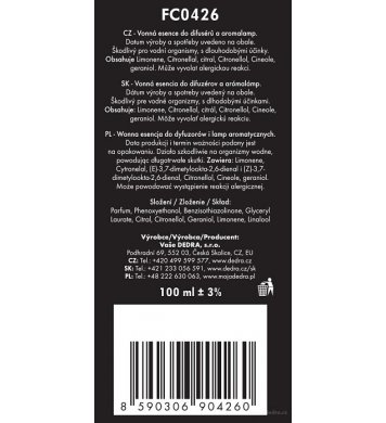 Vonná esence Citronella Insectoff 100ml 2