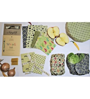 Voskovaná šitá kapsička na rohlík - 27x22cm Nepytlík 4