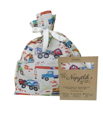 Voskovaný sáček na chleba - Hrajeme si 32x30cm Nepytlík