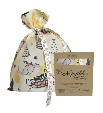 Voskovaný sáček na chleba - Slon 32x30cm Nepytlík