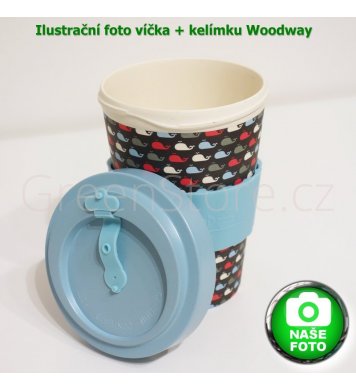 Woodway Kelímek na kávu z bambusu 400ml - Birdies