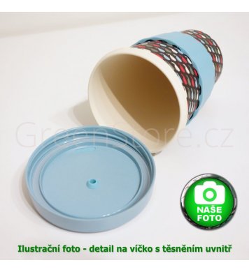 Woodway Kelímek na kávu z bambusu 400ml - Birdies