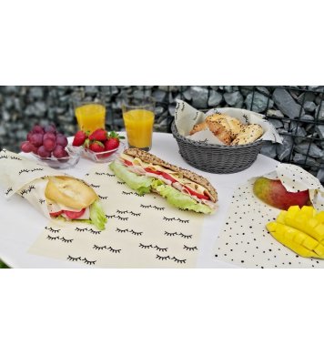 Voskovaný ubrousek 30x35cm - lístky Wrapík 4