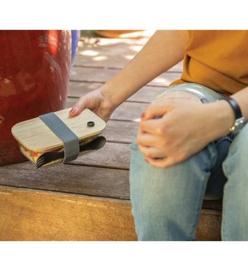 XD Design Skleněný svačinový box s příborem 750ml 3