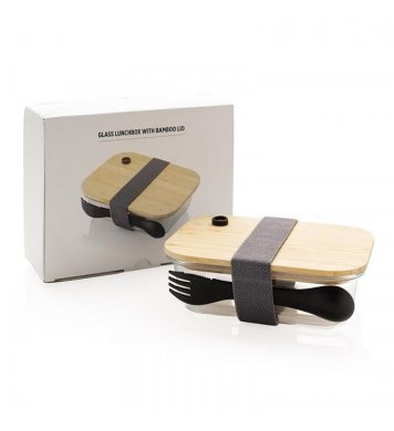 XD Design Skleněný svačinový box s příborem 750ml 4