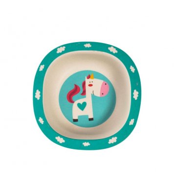 Zopa 5 dílná dětská jídelní sada - jednorožec