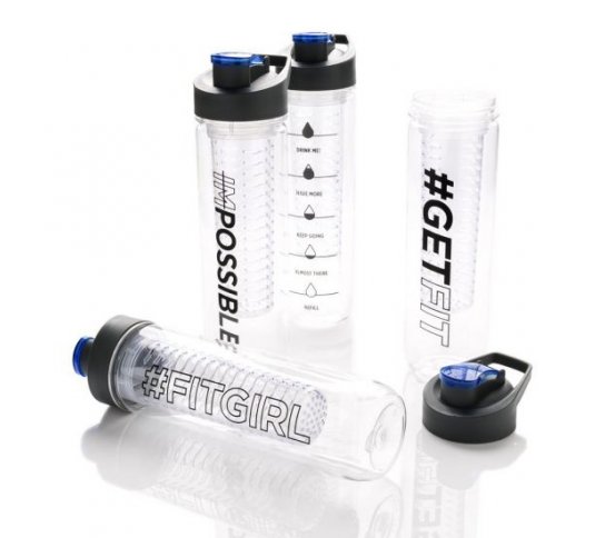 Loooqs Láhev s košíkem na ovoce 800ml - GET FIT