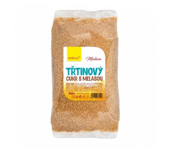 Třtinový cukr s melasou 1kg Wolfberry