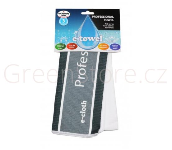 Utěrka na skleničky, sklo, porcelán Professional E-cloth