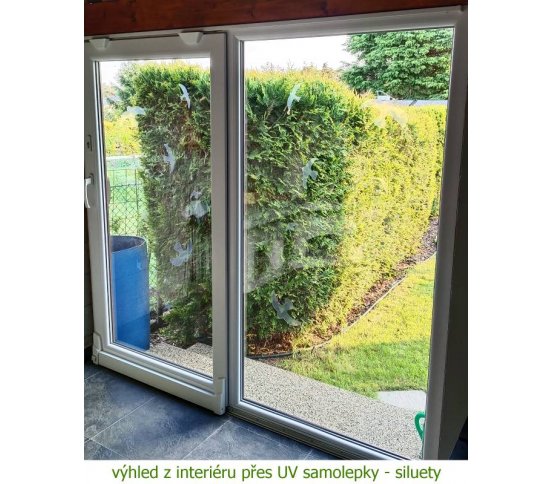 UV siluety proti nárazů ptáků do skle