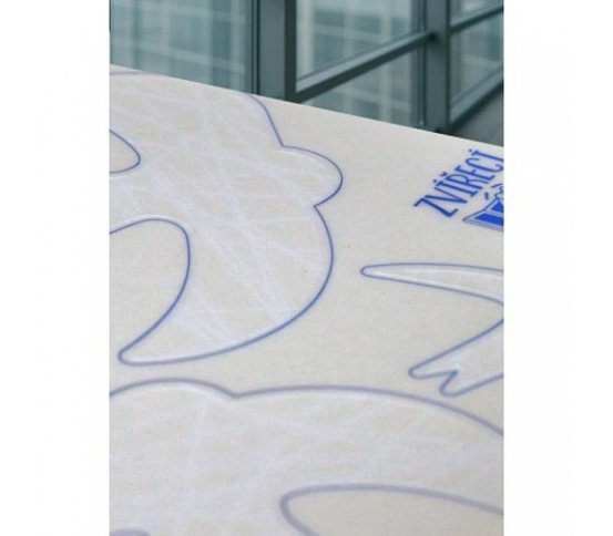 domácnost UV Samolepky na sklo proti ptákům 12ks - siluety s cikcak pruhy