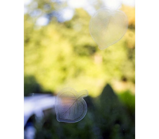 UV Samolepky na sklo proti nárazům ptáků 54ks - listy