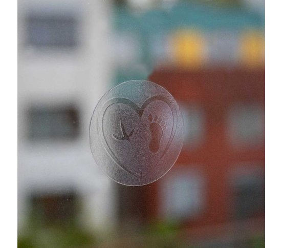 zvířecí sousedé UV Samolepky na sklo proti ptákům 54ks - stopy v kolečku