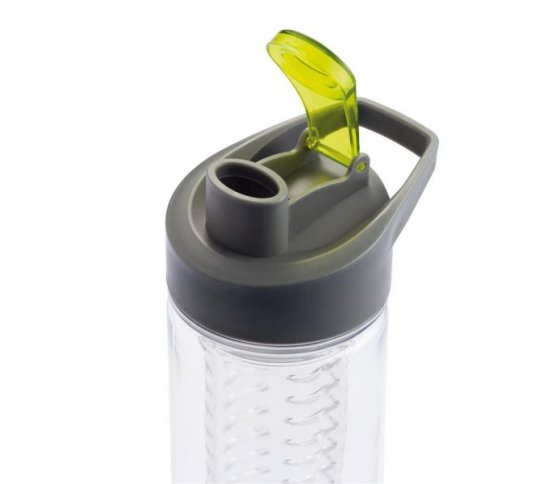 Loooqs Láhev s košíkem na ovoce 800ml - zelená