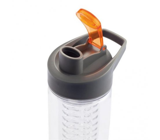 Loooqs Láhev s košíkem na ovoce 800ml - oranžová