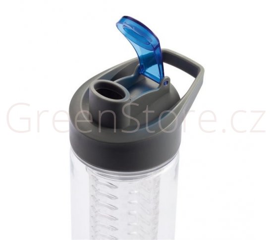 Tritanová láhev s košíkem na ovoce 800ml modrá