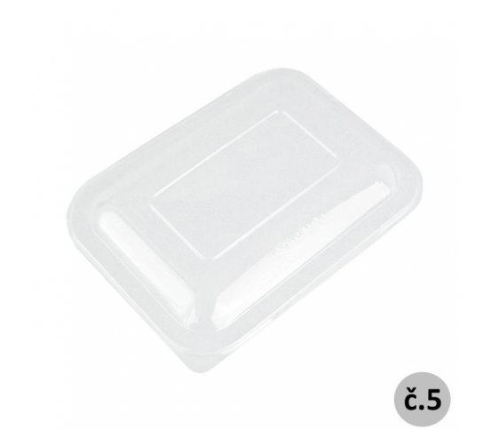 Víčko č.5 průhledné PLA (50ks)