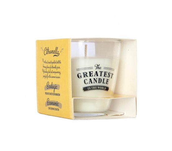 Vonná svíčka ve skle 130g - citronela The Greatest Candle in the World