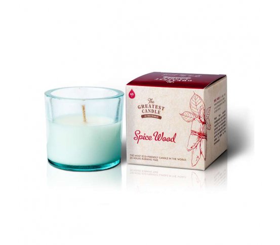 Vonná svíčka ve skle 75g - dřevo a koření The Greatest Candle in the World