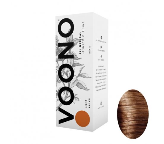 Voono Henna na vlasy Light Brown 100g