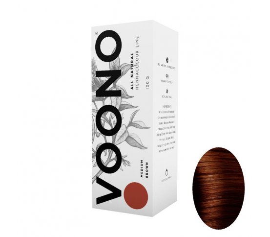 Voono Henna na vlasy Medium Brown 100g