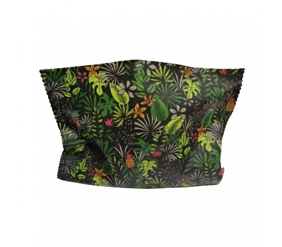 Voskovaná šitá kapsička na rohlík - Palmy 27x22cm Nepytlík 1