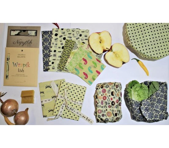 Voskovaná šitá kapsička na rohlík - 27x22cm Nepytlík 4