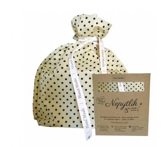 Voskovaný sáček na chleba - Tečky 32x30cm Nepytlík