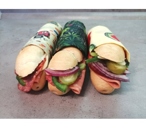 Voskovaný ubrousek na chleba a pečivo 30x35cm - hawai Wrapík