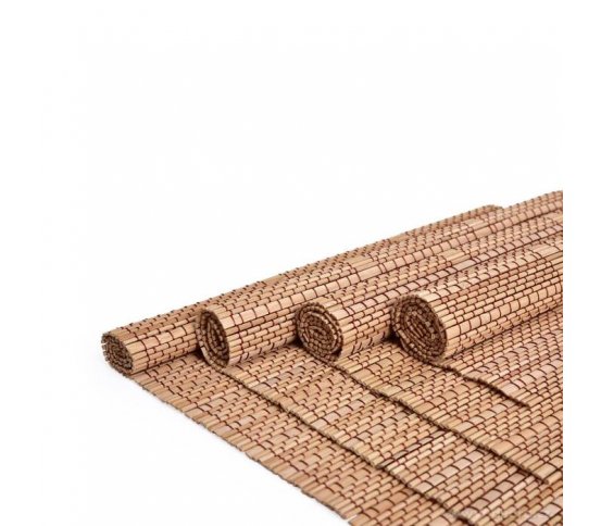 Sada 4 kusů prostírání z bambusu přírodní