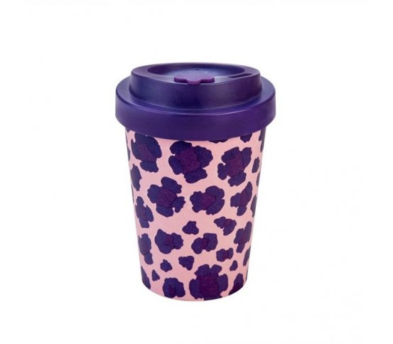 Woodway Kelímek na kávu z bambusu 300ml - Pia purple