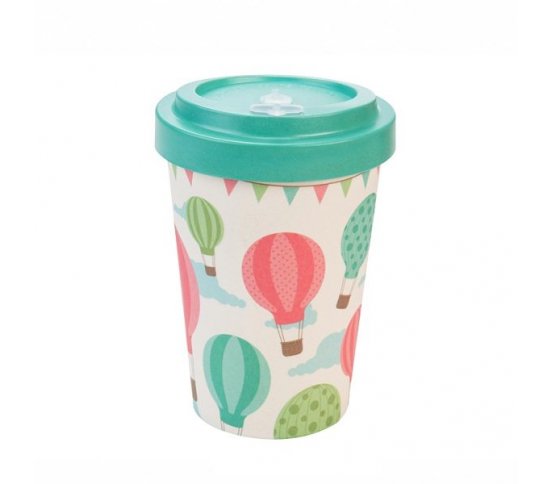 Woodway Kelímek na kávu z bambusu 400ml - Baloons