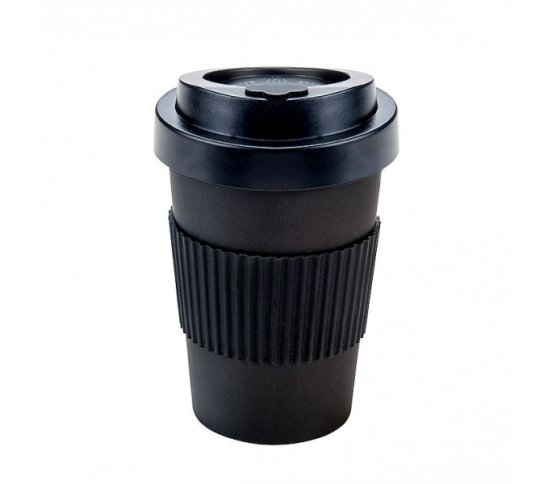 Woodway Kelímek na kávu z bambusu 400ml - Black