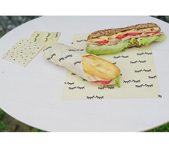 Sada 2ks voskovaných ubrousků - tropical Wrapík