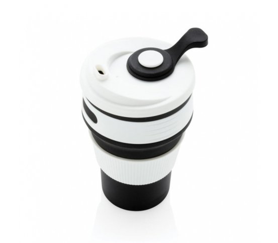 XD Design Skládací silikonový hrnek - černý 360ml