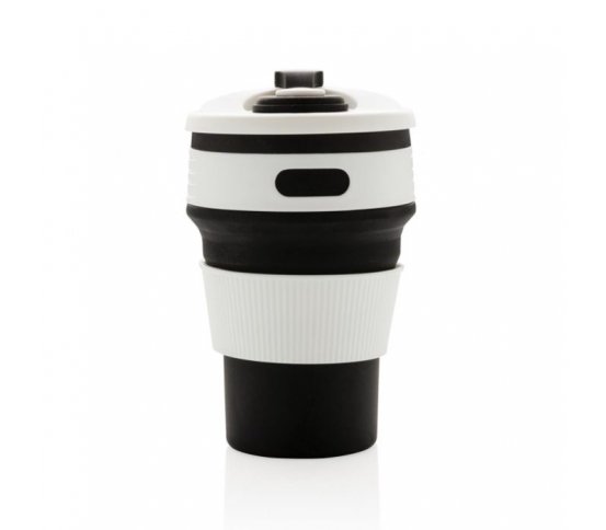 XD Design Skládací silikonový hrnek - černý 360ml