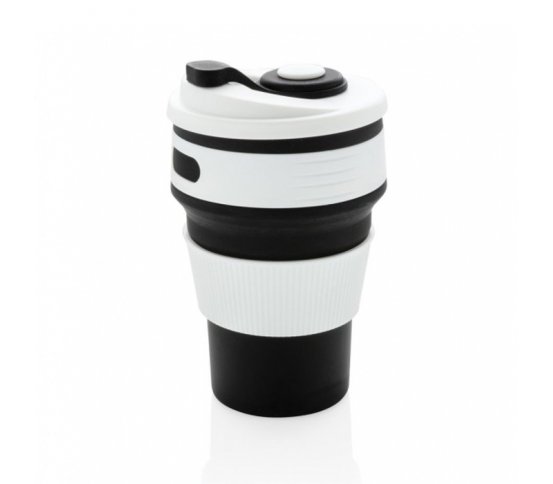 XD Design Skládací silikonový hrnek - černý 360ml