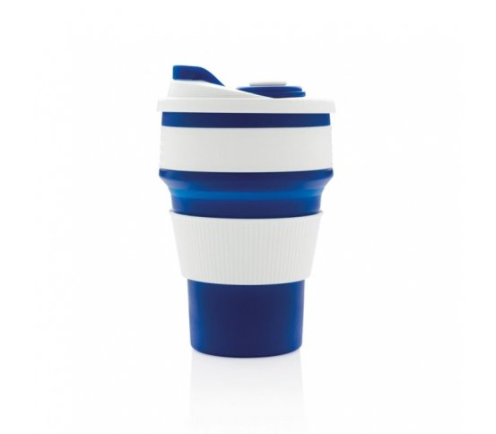 XD Design Skládací silikonový hrnek - modrý 360ml