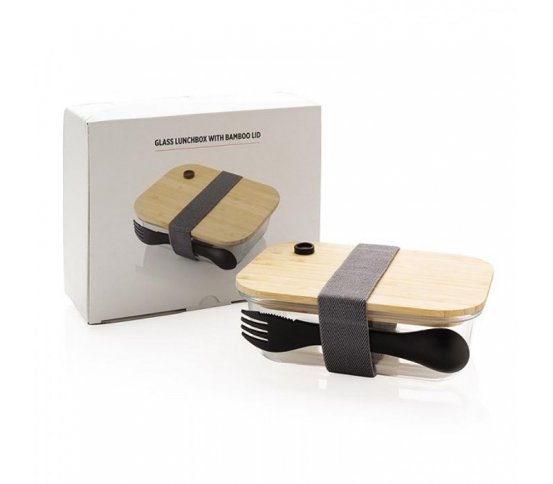 XD Design Skleněný svačinový box s příborem 750ml 4