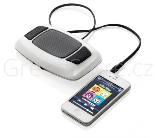 XD Design Solární nabíječka s reproduktory, 800mAh