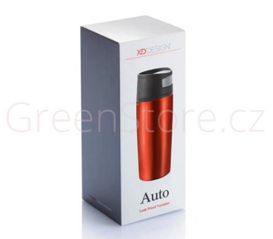 XD Design Termohrnek do auta 350ml - červený obal